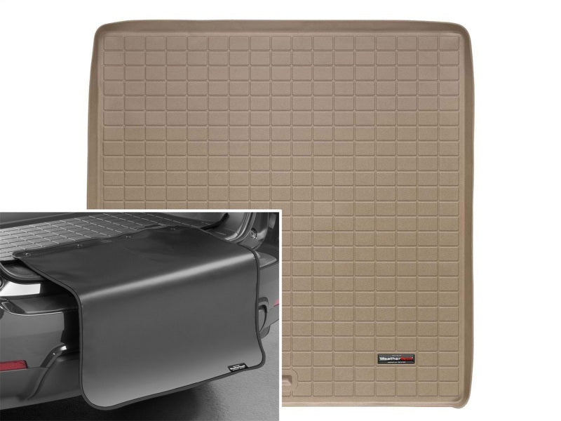 WeatherTech 07-16 GMC Acadia Cargo Liner w/ Bumper Protector - Tan