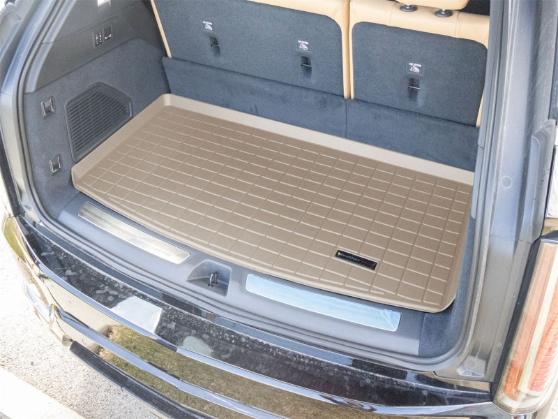 WeatherTech 25-26 Cadillac Escalade IQ Behind 2nd Row Cargo Liners - Tan