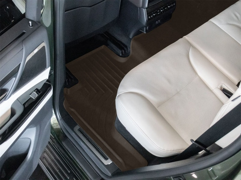 WeatherTech 22-24 Lexus LX-7 Passenger Seating-2nd Row Rear FloorLiner HP - Cocoa
