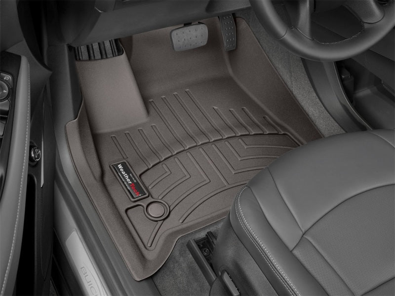 WeatherTech 2018+ Buick Enclave Front FloorLiners - Cocoa