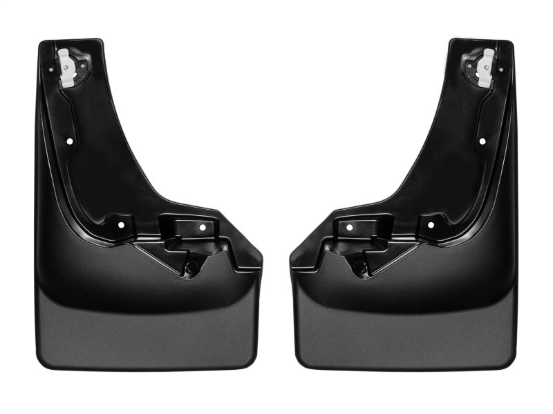 WeatherTech 2019+ Chevrolet Silverado 1500 Crew Cab No Drill MudFlaps - Black