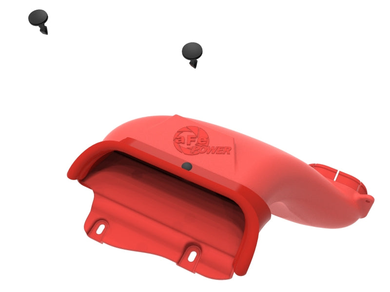aFe Rapid Induction Dynamic Air Scoop 2021+ Ford F-150V6/V8 - Red