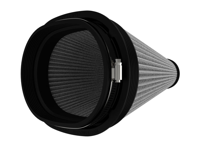 aFe Magnum FLOW Air Filter Pro DRY S (7-3/4x5-3/4in) F x (9x7in) B x (6x2-3/4in) T x (9-1/2in) H
