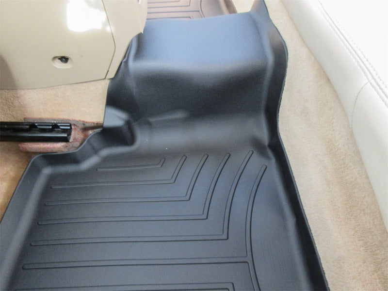 WeatherTech 07-12 Lincoln MKZ / Ford Fusion (AWD Only) Rear FloorLiner - Black