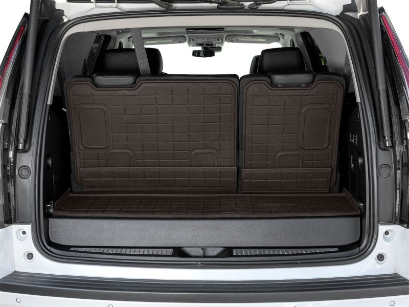 WeatherTech 18-20 Chevrolet Tahoe Behind 3rd Row Seating SeatBack Cargo Liners HP - Cocoa