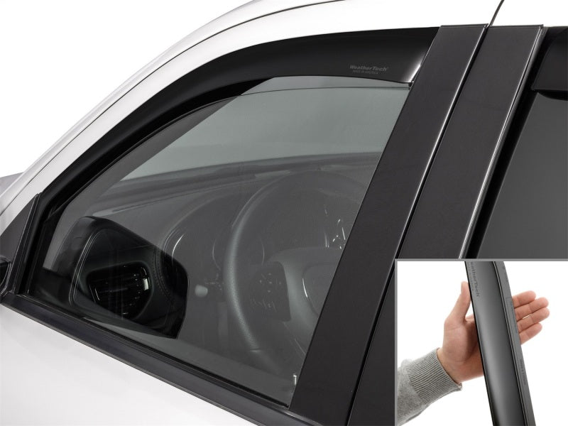 WeatherTech 11-26 Dodge Durango Front Front Side Window Deflectors - Matte Blk
