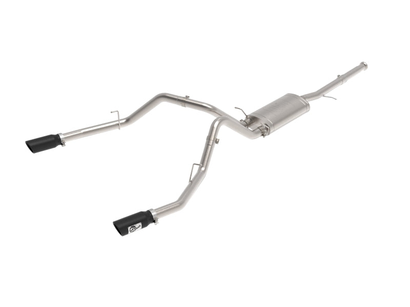 aFe Apollo GT Series Cat-Back Exhaust GM Trucks 09-18 V6-4.3L/V8-4.8/5.3L-Dual Rear Exit Black Tips