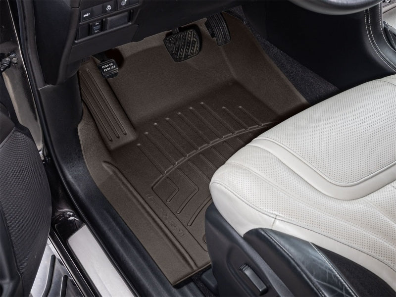 WeatherTech 19-24 Infiniti QX80 Front FloorLiner HP - Cocoa