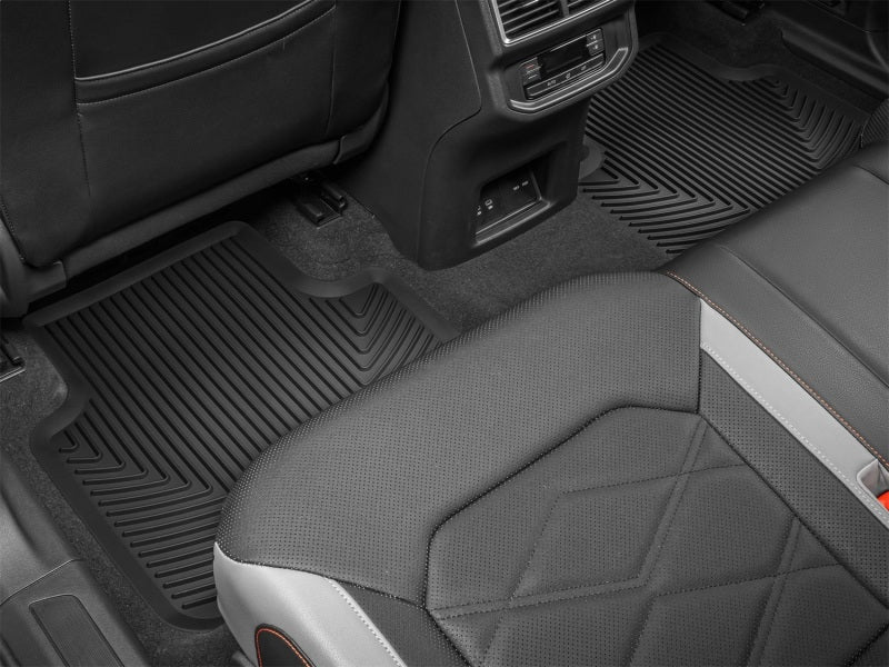 WeatherTech 18-24 Volkswagen Atlas (Incl. 20-24 Cross Sport) Rear Rubber Mats - Black