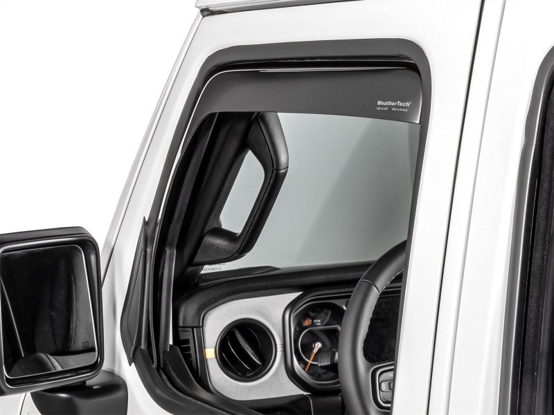 WeatherTech 20-26 Jeep Gladiator JT Front Front Side Window Deflectors-Dark Tint
