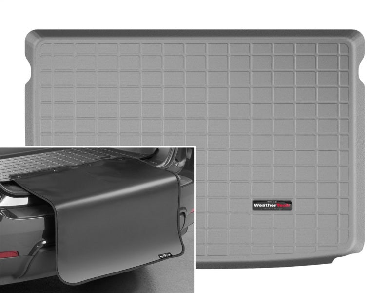WeatherTech 2016+ Mini Clubman Cargo Liner w/Bumper Protector - Grey