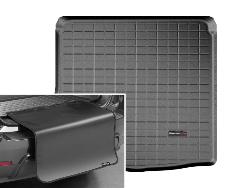 WeatherTech 2014+ Mazda Mazda3 Sedan Cargo Liner w/ Bumper Protector - Black