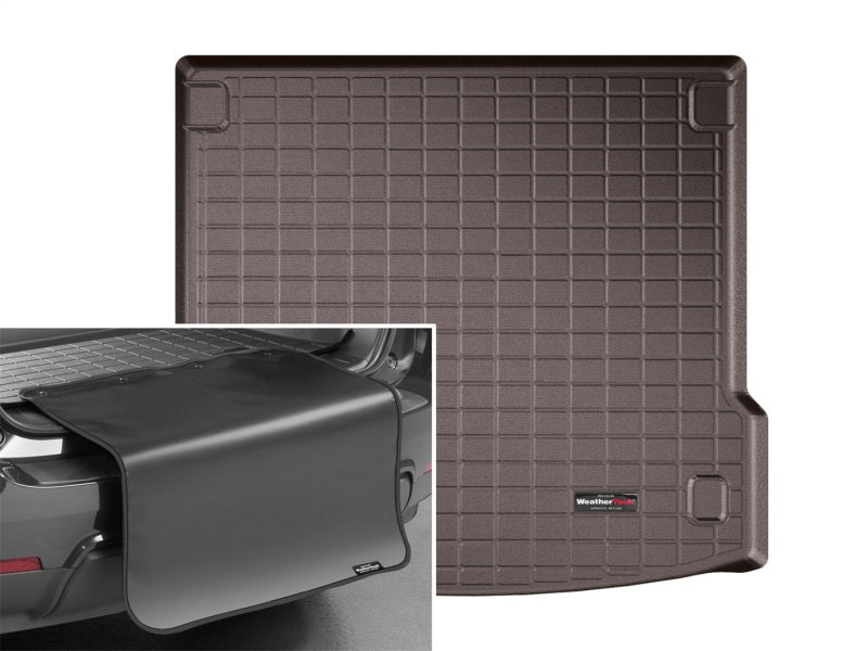 WeatherTech 2017+ Jaguar F-Pace Cargo Liner w/ Bumper Protector - Cocoa
