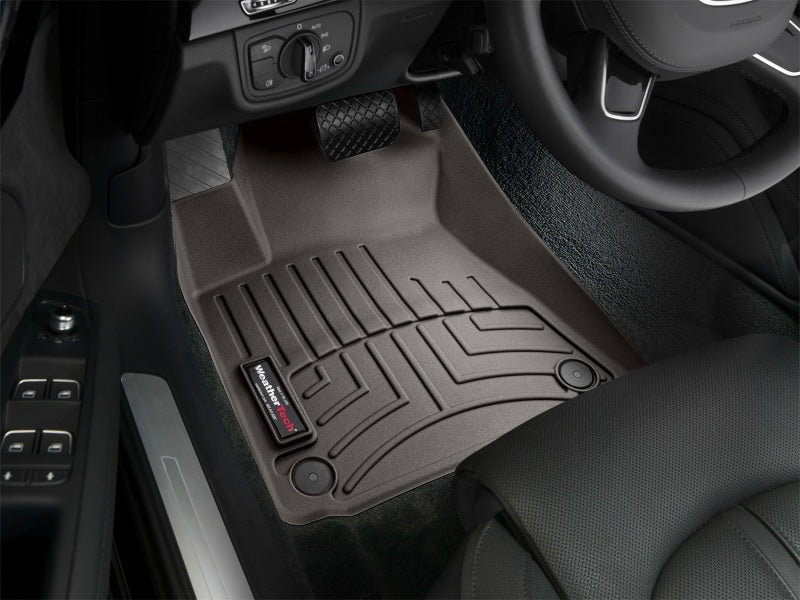 WeatherTech 2011+ Audi A8 Front FloorLiner - Cocoa