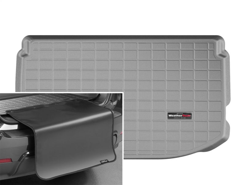 WeatherTech 2012+ Chevrolet Sonic Cargo Liners w/ Bumper Protector - Grey (Tray Must Be In Up Pos.)