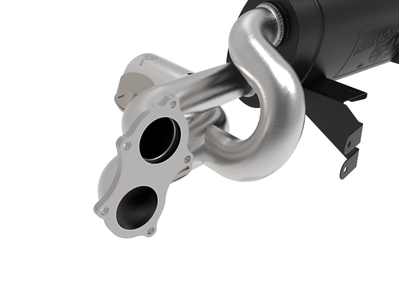 aFe MACHForce XP 2.25in-2.5in 304SS Exhaust Cat-Back 20-22 Porsche Cayman GT4 (718) - Polished Tips