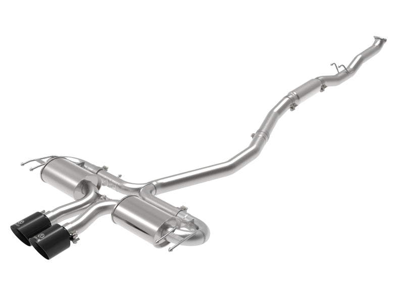 aFe Takeda 3in 304 SS Cat-Back Exhaust System w/Black Tips 17-20 Honda Civic Sport L4-1.5L (t)