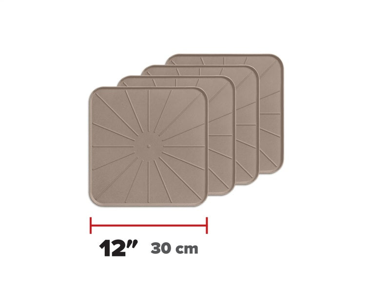 WeatherTech Home Surface Protectors 12in. Square - Tan (4pc Set)