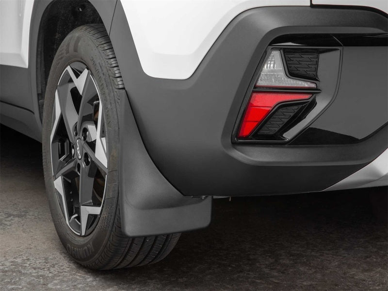 WeatherTech 21-26 Hyundai Seltos Rear Mudflaps - Black