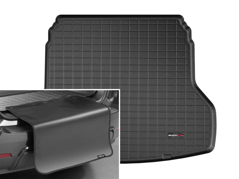 WeatherTech 2019+ Kia Forte Cargo Liner - Black w/ Bumper Protector