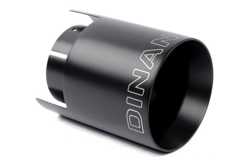 Dinan Double-Walled 4.5in Clamp-On Exhaust Tip - Black - 4.5in Outlet / 3.25in Inlet
