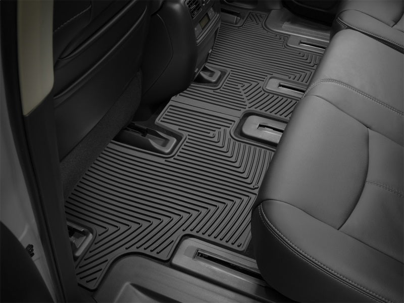 WeatherTech 13+ Nissan Pathfinder Rear Rubber Mats - Black