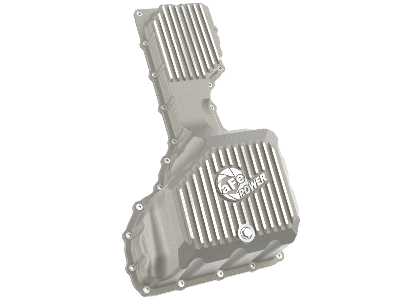 aFe GM Diesel Trucks 20-25 V8-6.6L L5P POWER Street Series Engine Oil Pan Raw w/ Machined Fins