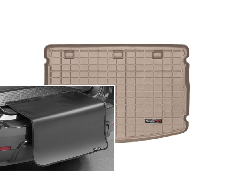 WeatherTech 12-17 Kia Rio 5-Door Hatchback Cargo Liner w/Bumper Protector - Tan