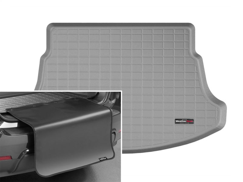 WeatherTech 2019+ Lexus UX w/o Trunk Mounted Subwoofer Cargo Liner w/ Bumper Protector - Black