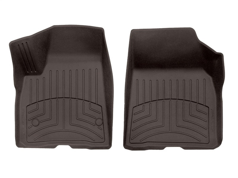 WeatherTech 2017+ GMC Acadia / Acadia Denali Front FloorLiner HP - Cocoa