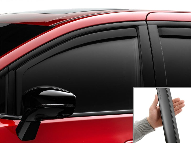 WeatherTech 17-26 Chrysler Pacifica Front Front Side Window Deflectors - Matte Blk