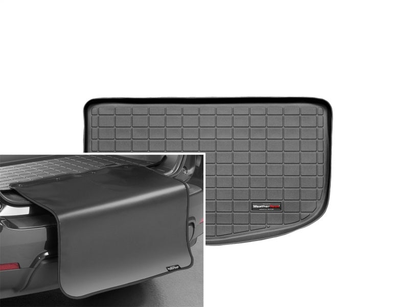 WeatherTech 09-14 Nissan Cube Cargo Liner w/ Bumper Protector - Black