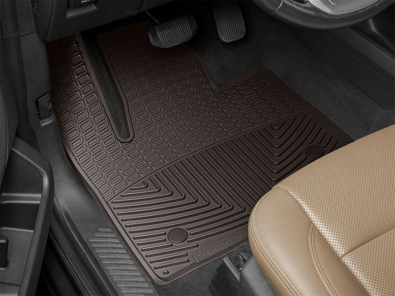 WeatherTech 2018+ Lincoln Navigator / Navigator L Front Rubber Mats - Cocoa