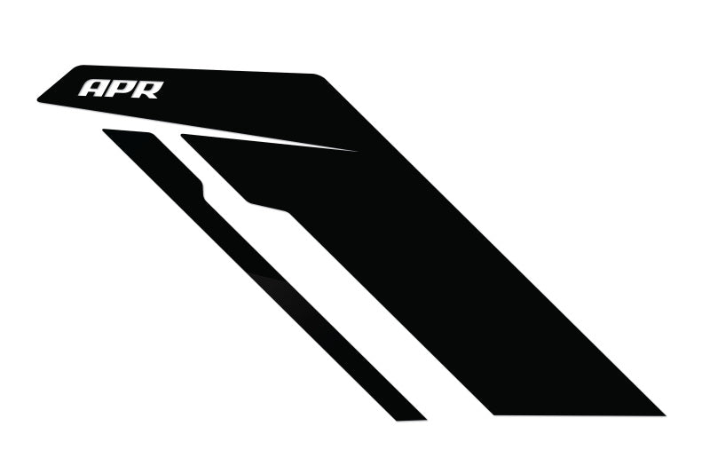 APR Sideburn Stickers - Black APR/Black Stripe (Pair)
