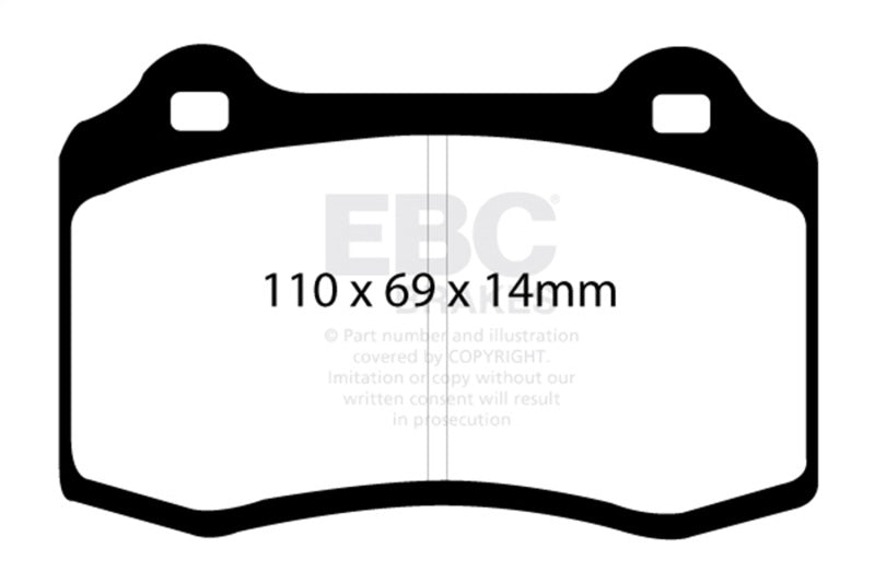 EBC Racing 04-08 Ferrari 430 4.3L SR-21 Sintered Race Front Brake Pads