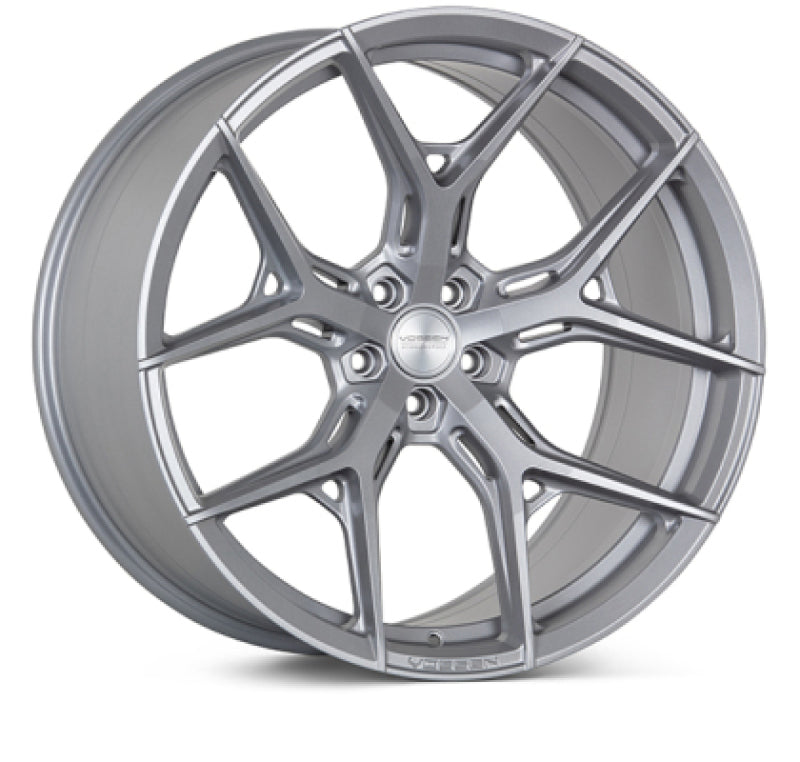 Vossen HF5 - 21x10.5 - ET30 - 5x112 - 66.56 - DEEP - SS - Satin Silver Wheel