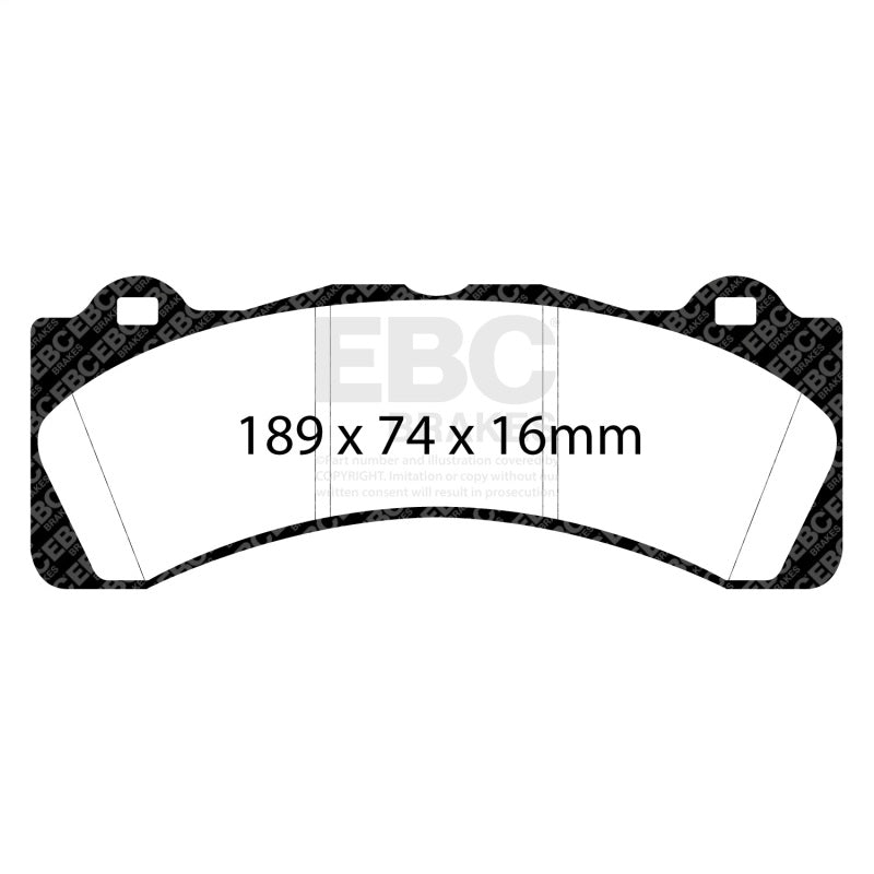 EBC Racing Brembo GT-6 Caliper RP-1 Race Brake Pads