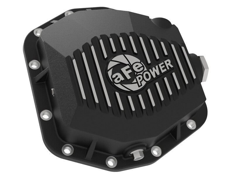 aFe POWER 2021 Ford Bronco w/ Dana M220 Diff Cover w/ Gear Oil Black Street Series w/ Machined Fins