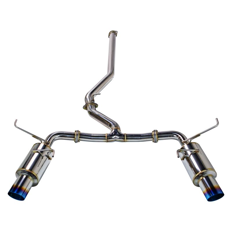 REMARK 2022+ Subaru WRX (VB) Cat-Back Exhaust - Dual R1 Spec Burnt Stainless (Non-Resonated)