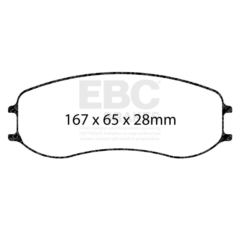EBC Racing Porsche 991 GT3 Cup MR (w/PFC Brakes) SR-11 Sintered Race Front Brake Pads