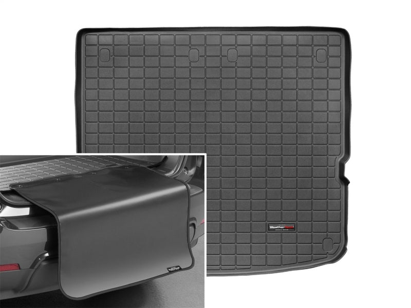 WeatherTech 06+ Hyundai Veracruz (Fits w/ Power Lift Gate) Cargo Liners w/ Bumper Protector - Black