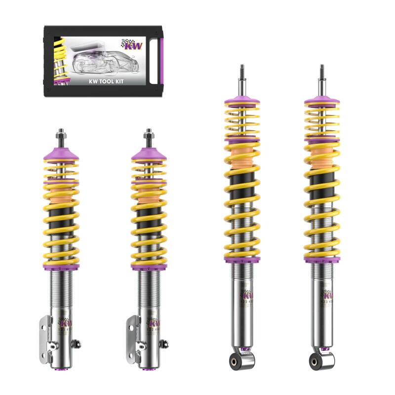 KW Coilover Kit V3 VW Golf III / Jetta III (1HXO); all incl. Cabrio (-02); 2WD; all engines