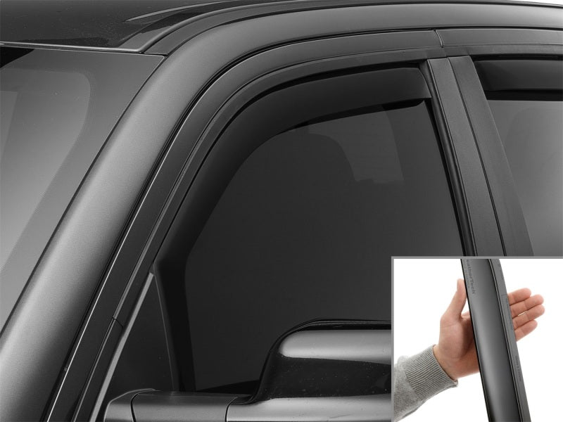 WeatherTech 19-26 Dodge Ram Truck Front Front Side Window Deflectors - Matte Blk
