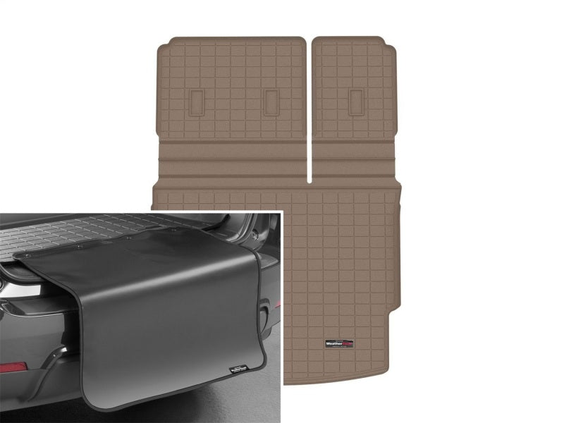 WeatherTech 2021+ Nissan Rogue Cargo With Bumper Protector - Tan