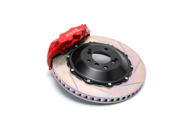 Dinan 04-10 BMW 5/6-Series (E60/E63/E64) Red Caliper/Slotted Brake Set - Rear