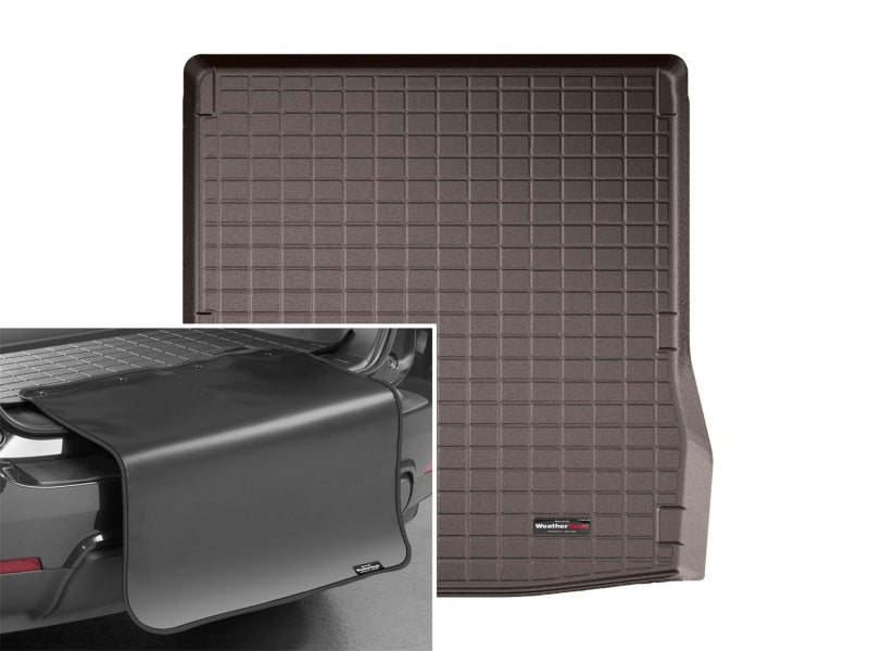 WeatherTech 17-23 Bentley Bentayga Cargo w/ Bumper Protector - Cocoa (Five Passenger Models Only)