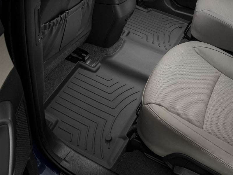 WeatherTech 13-18 Hyundai Santa Fe Rear FloorLiner HP - Black