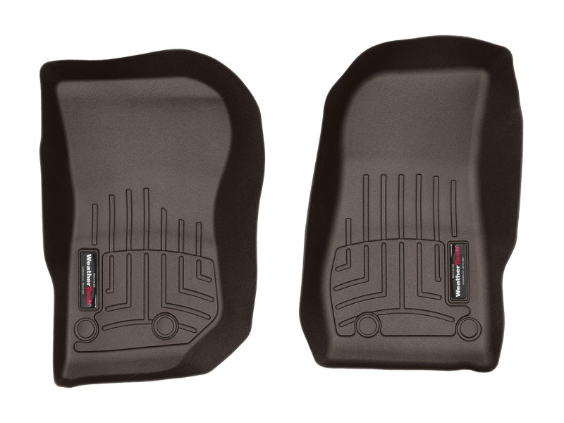 WeatherTech 14-16 Jeep Wrangler Front FloorLiners - Cocoa