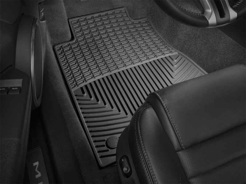 WeatherTech 12-13 Ford Mustang Front Rubber Mats - Black