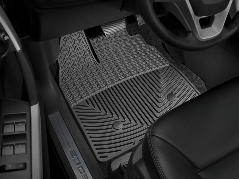 WeatherTech 07-12 Ford Edge Front Rubber Mats - Black